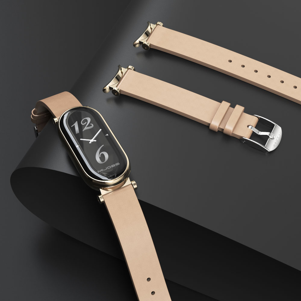 Health Wellness Bracelet - Correa de cuero para MI Band