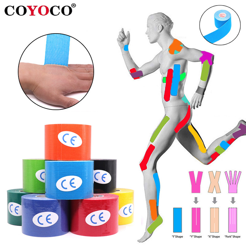 Sports Taping Precut - Cinta de kinesiología de 2,5 cm-10cm