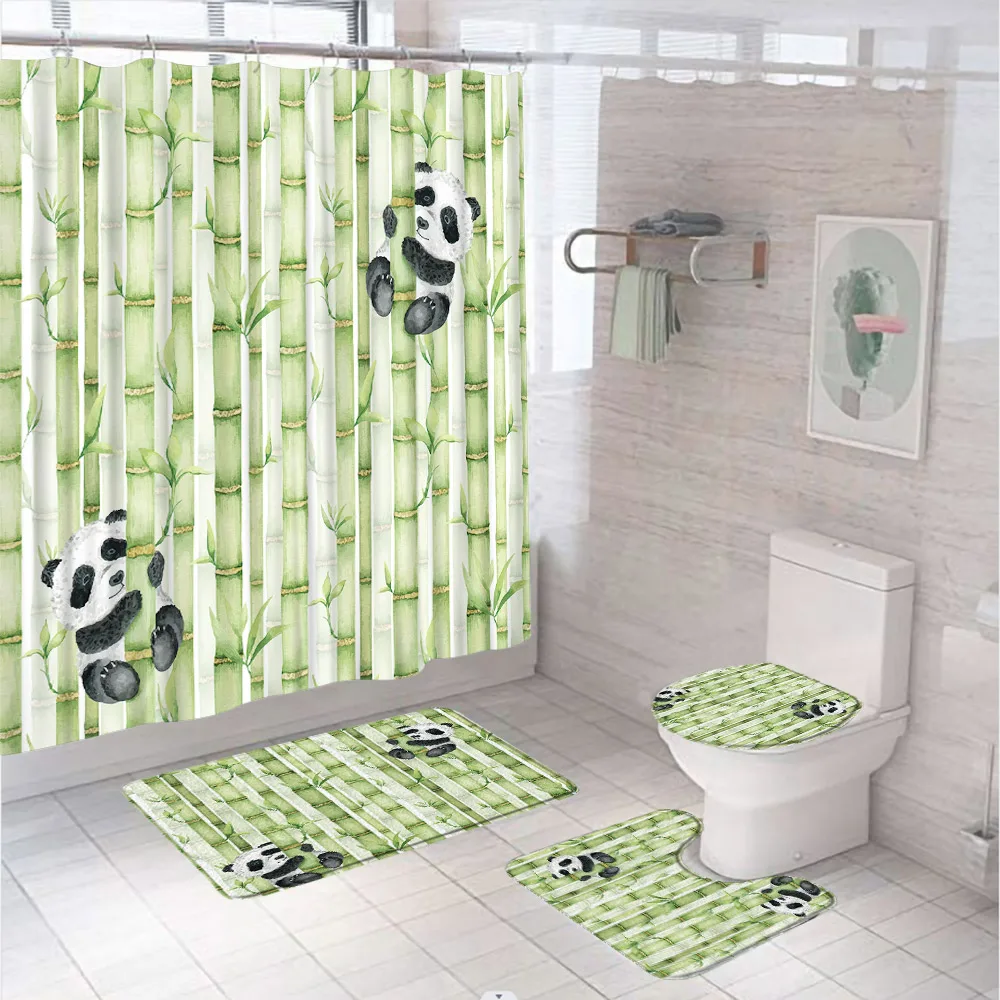 Juego de cortina de ducha de b - Bamboo Bath Mat reseña y precio