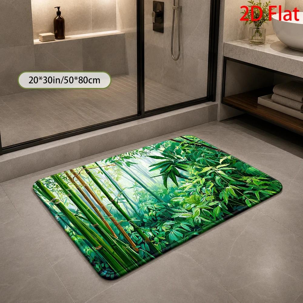 Alfombra de Baño con Patrón de - Bamboo Bath Mat reseña y precio