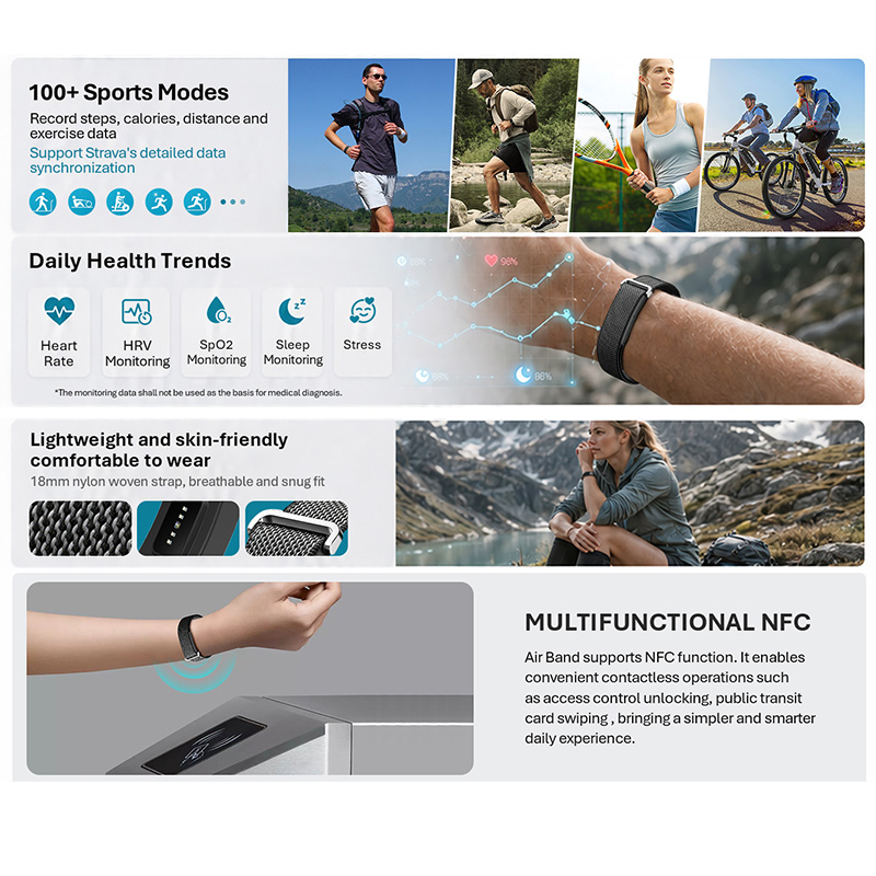 Pulsera Inteligente VALDUS Air - Health Wellness Bracelet reseña y precio