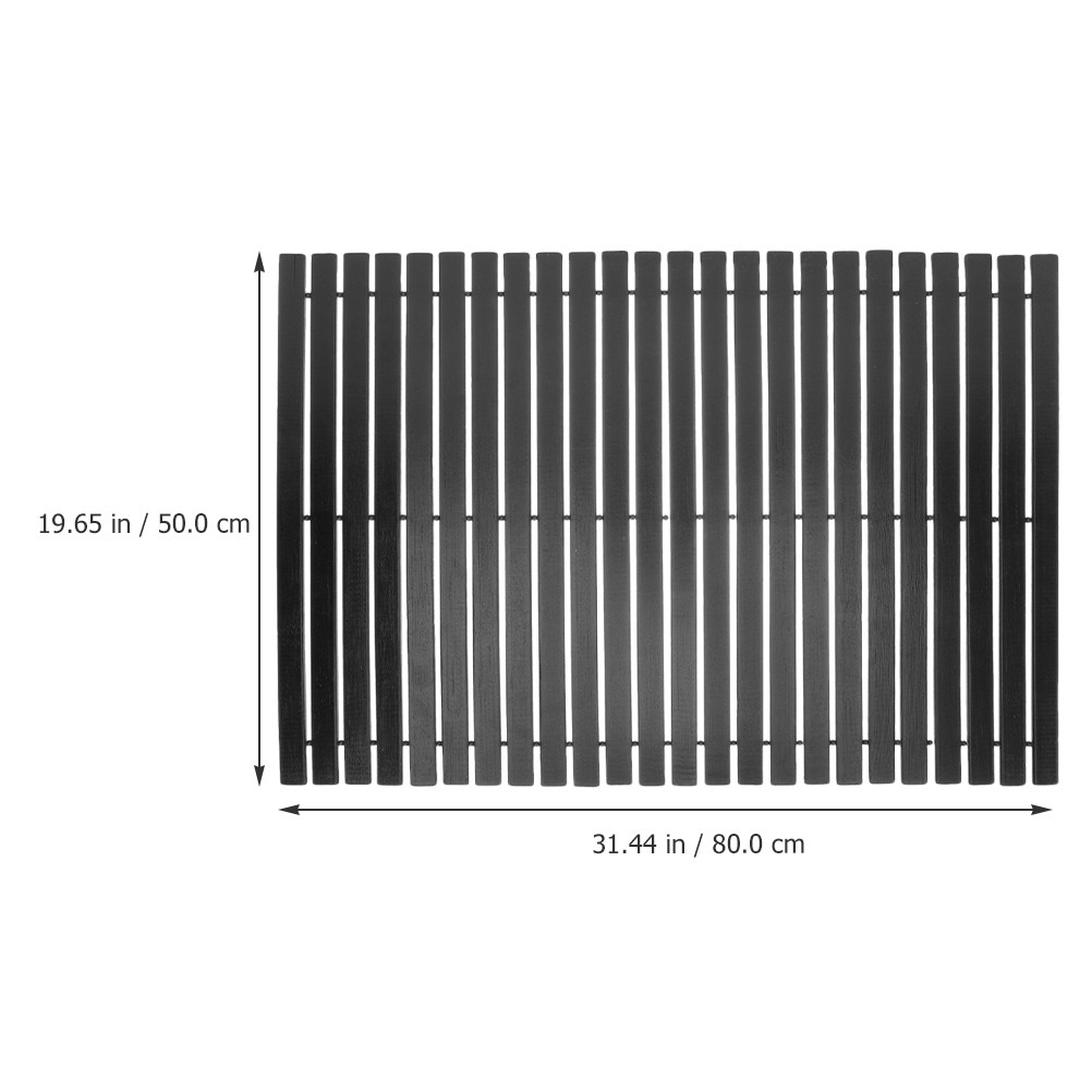 Alfombra de baño de bambú anti - Bamboo Bath Mat reseña y precio