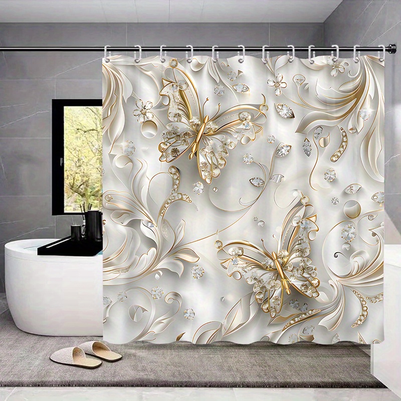 Juego de 4 cortinas de ducha d - Bamboo Bath Mat reseña y precio