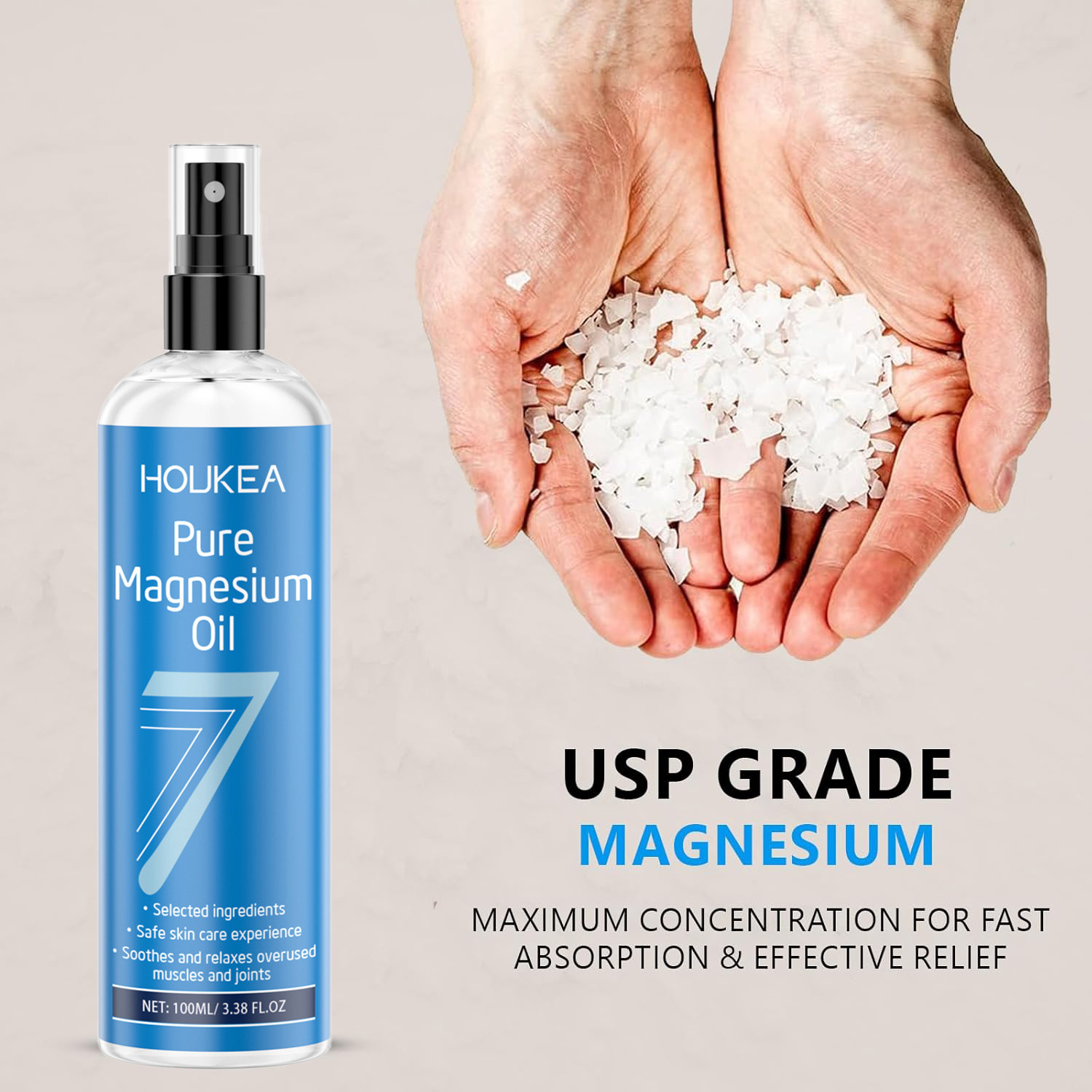 Spray de Aceite de Magnesio Pu - Bath Salts Magnesium reseña y precio
