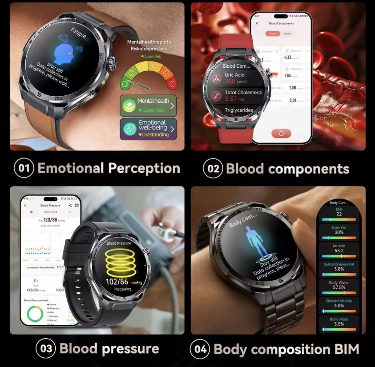 Reloj Médico ECG 2026 con IA,  - Health Wellness Bracelet reseña y precio