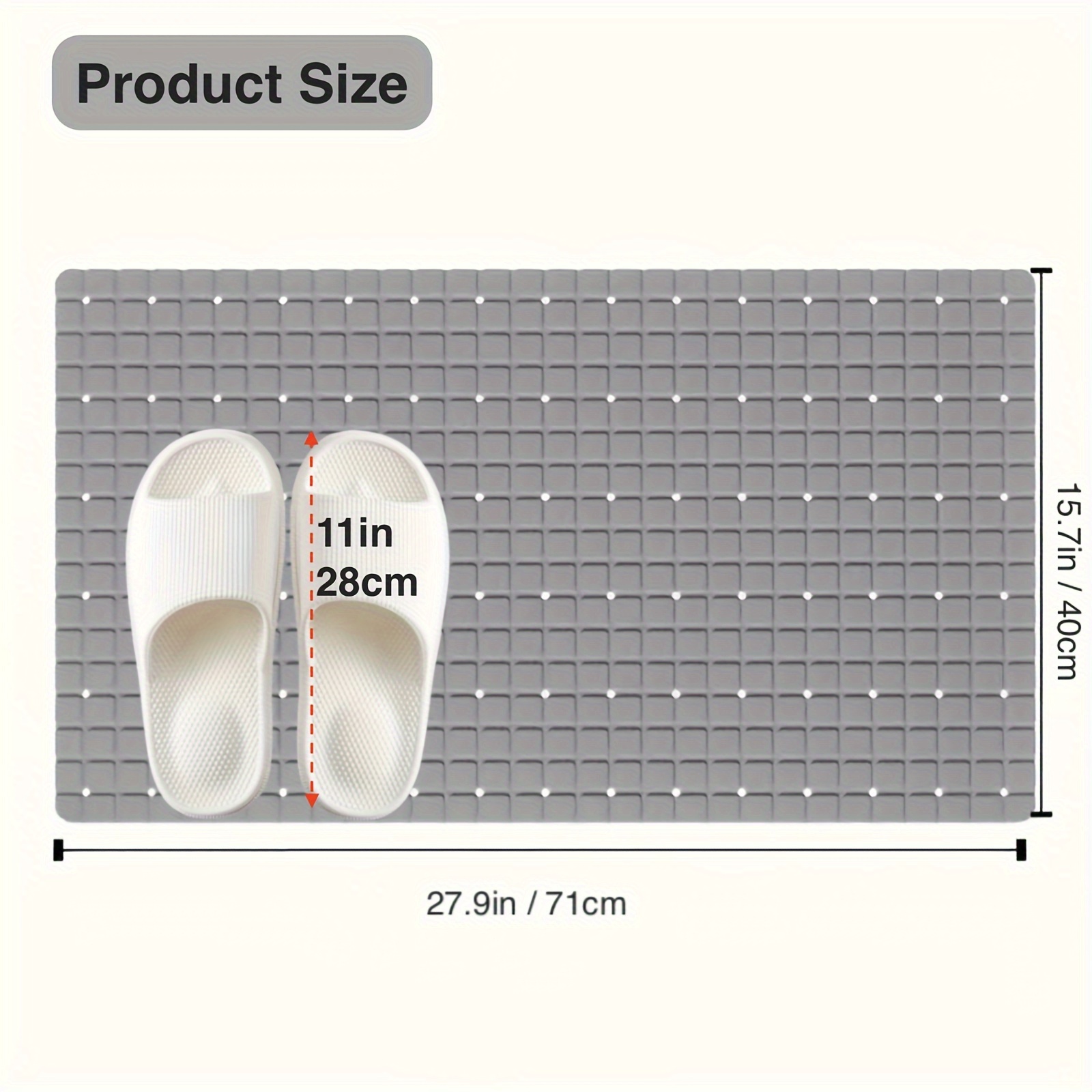 Alfombra de baño antideslizant - Bamboo Bath Mat reseña y precio